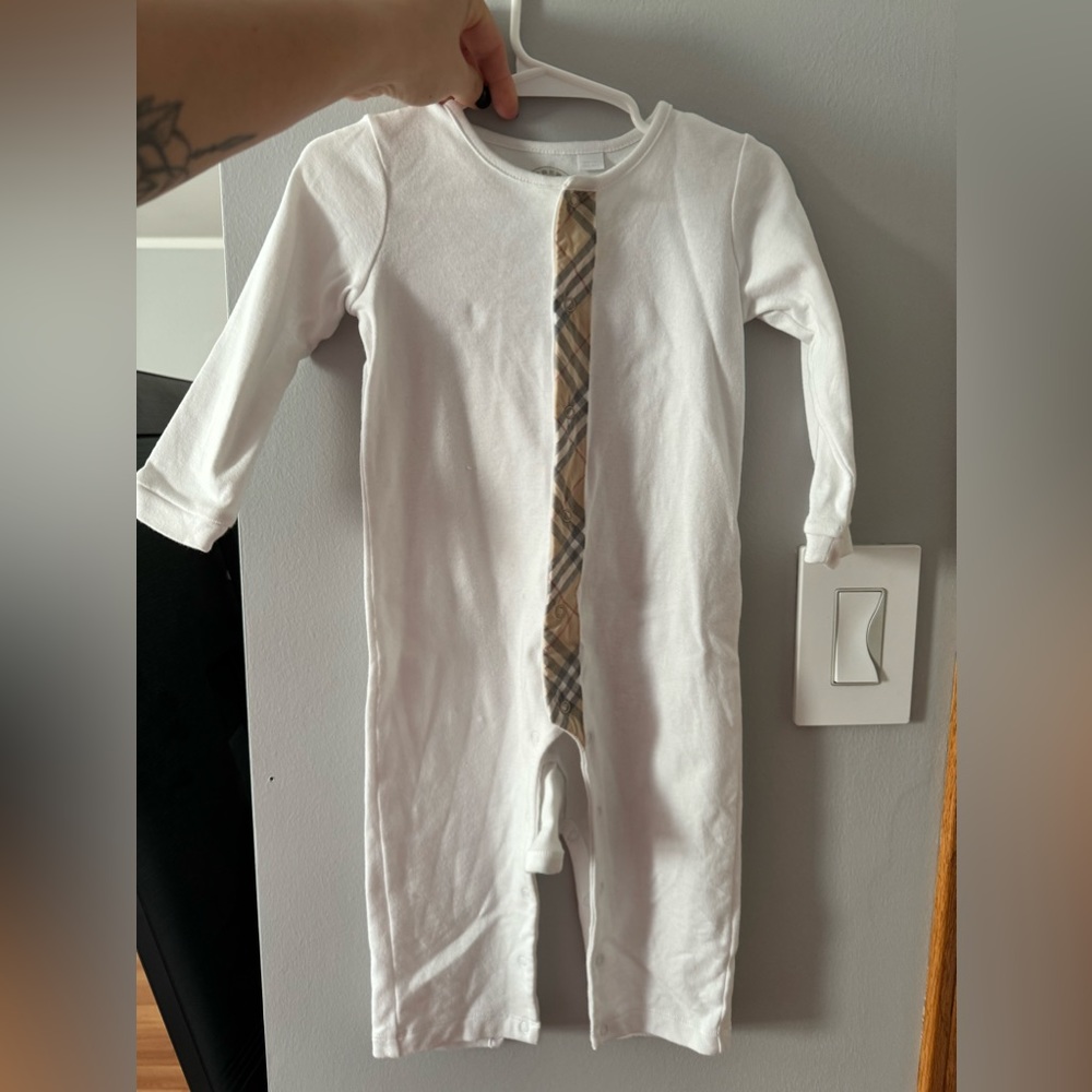 Burberry Check white  One Piece 12 months